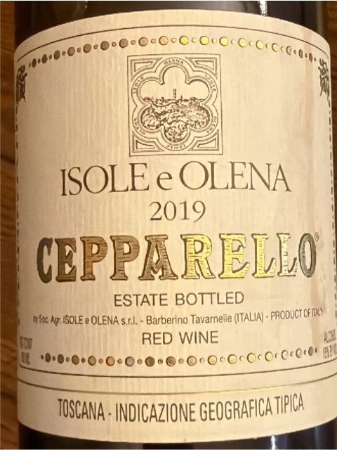 Isole e Olena Cepparello bottle