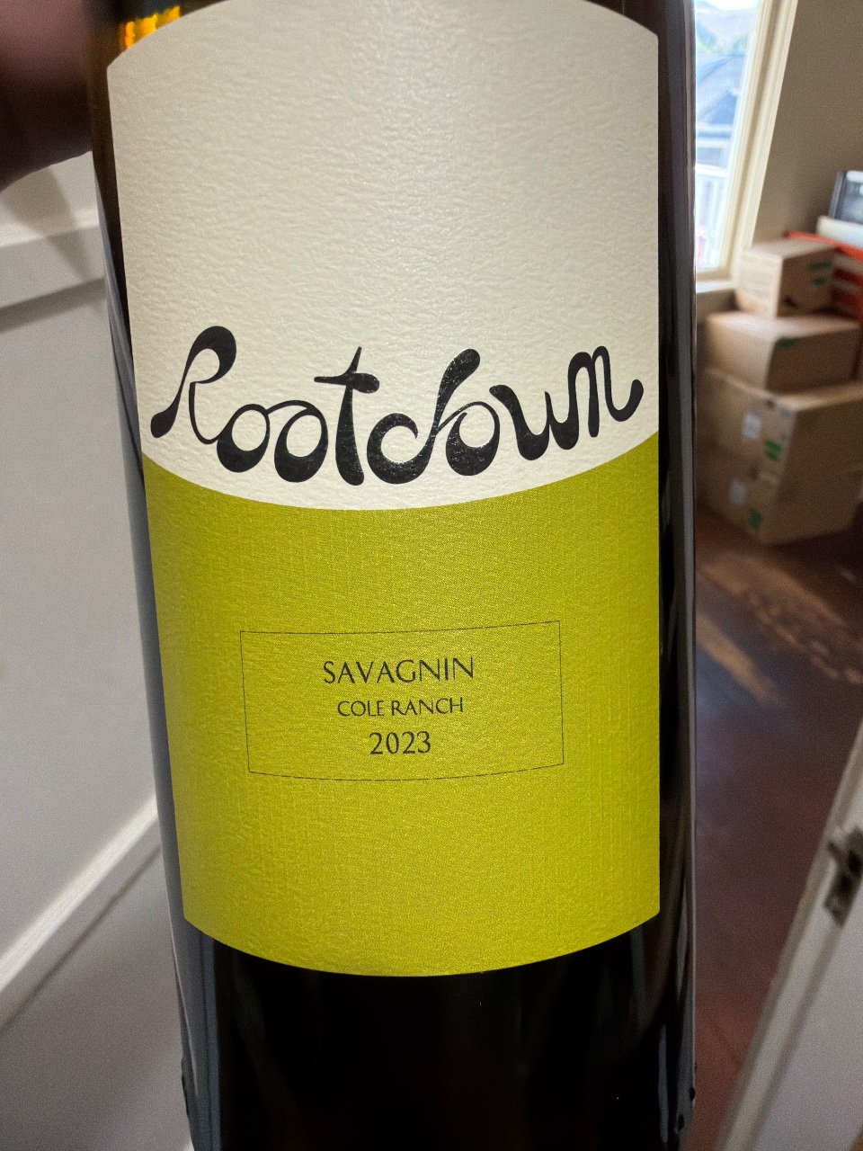 Rootdown Savagnin Cole Ranch bottle label