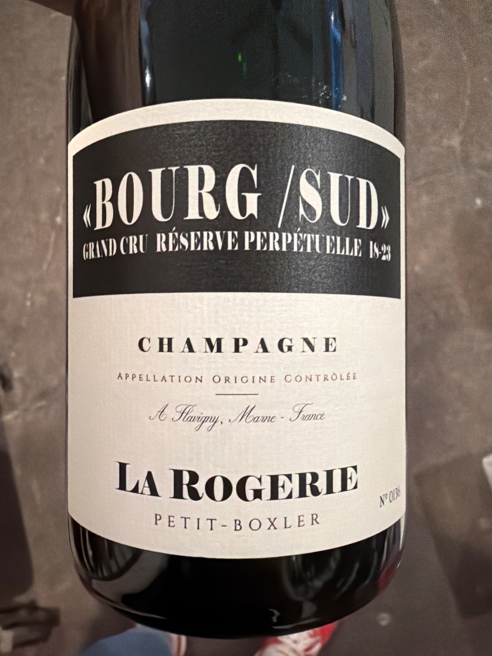 La Rogerie Bourg/Sud Grand Cru Réserve Perpétuelle bottle label