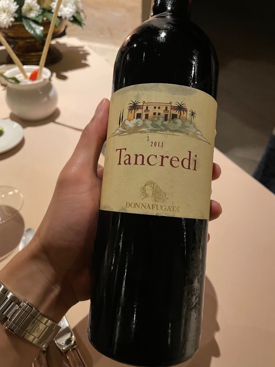 Donnafugata Tancredi bottle label
