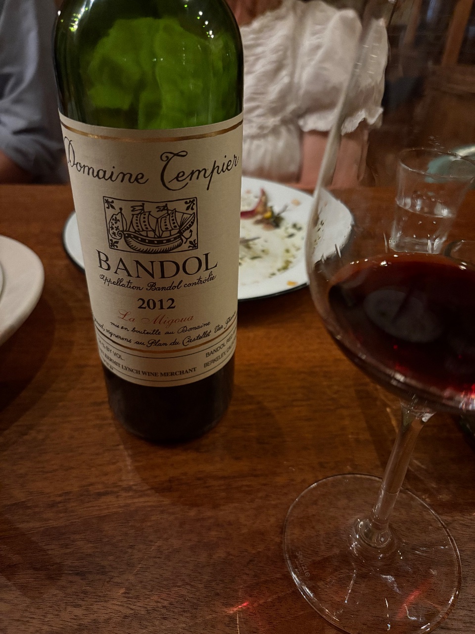 Domaine Tempier La Migoua bottle