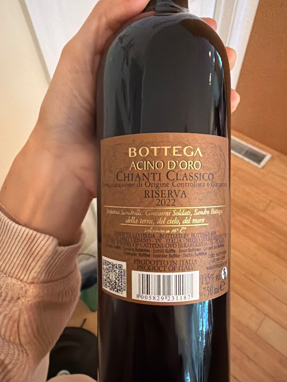 Bottega Acino d'Oro Chianti Classico Riserva bottle