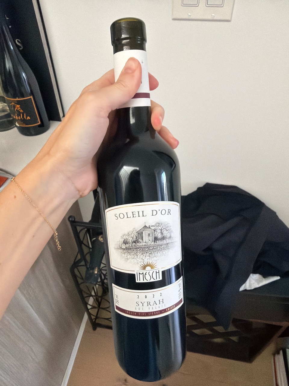Imesch Vins Soleil d'Or Syrah bottle