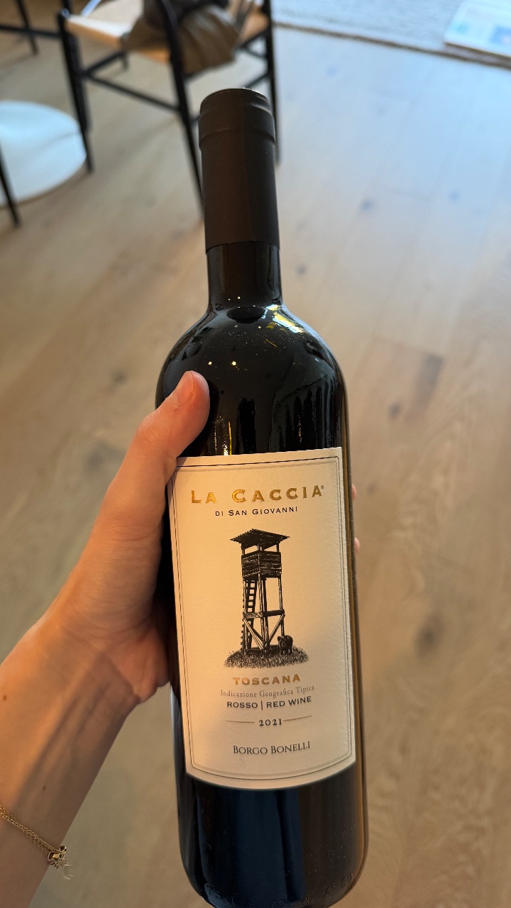 Borgo Bonelli La Caccia di San Giovanni Toscana Rosso bottle label