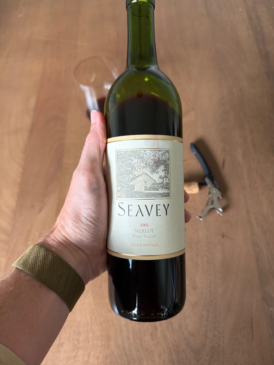 Seavey Merlot Estate Bottled bottle