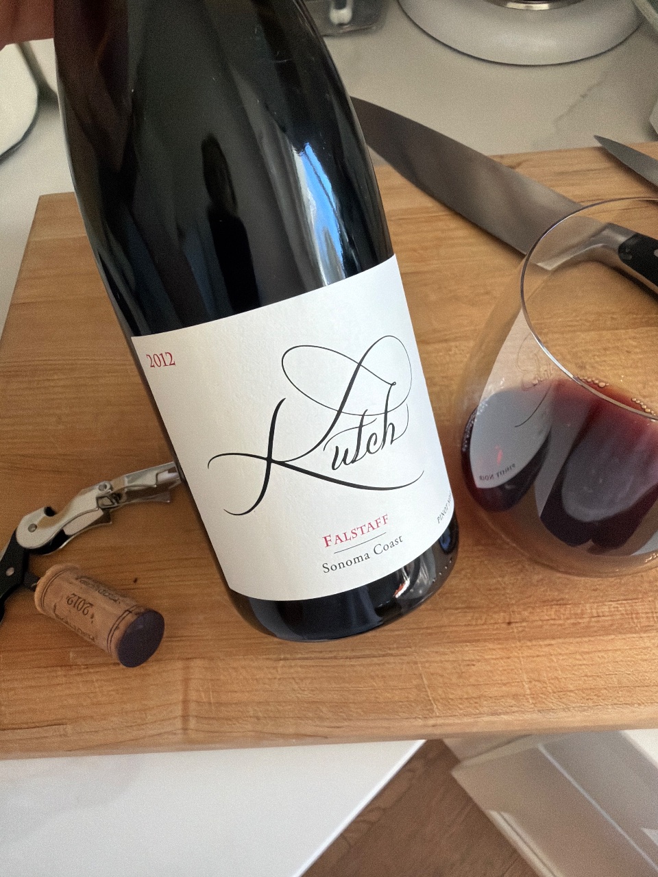 Kutch Falstaff Sonoma Coast Pinot Noir bottle label