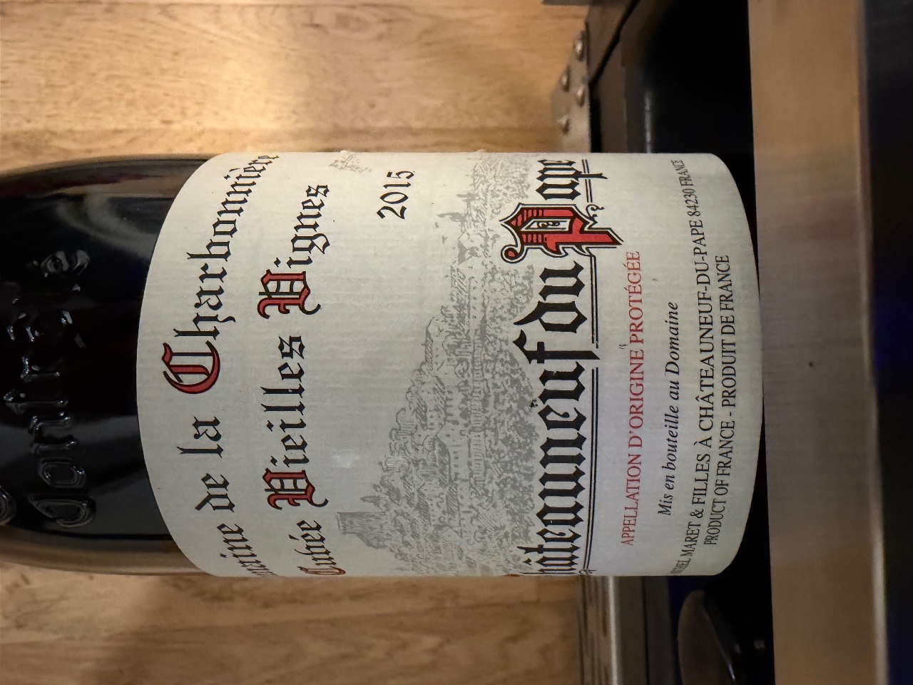 Domaine de la Charbonnière Cuvée Vieilles Vignes Châteauneuf-du-Pape bottle