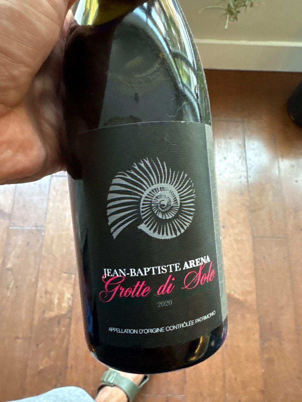 Jean-Baptiste Arena Grotte di Sole bottle