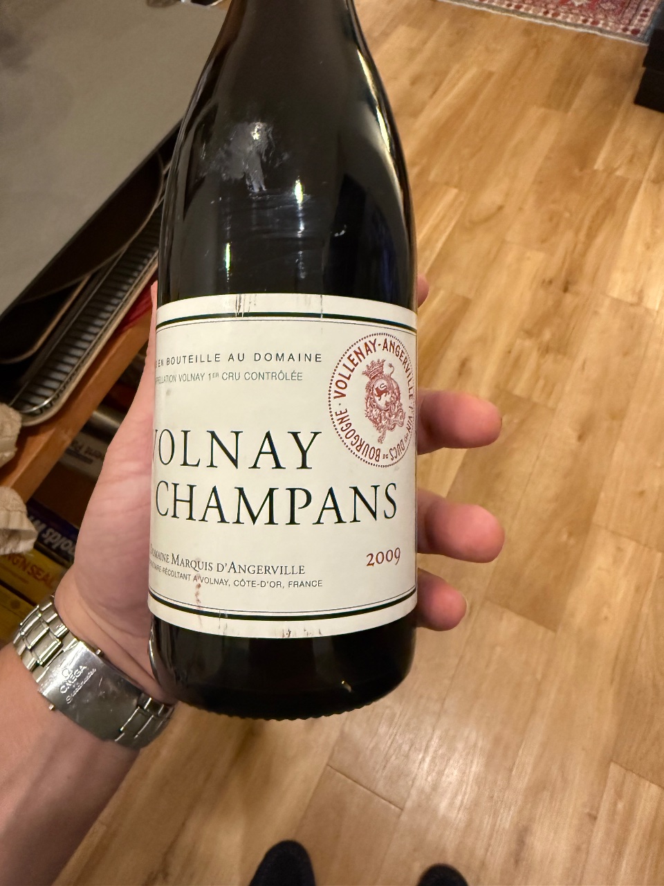 Domaine Marquis d'Angerville Volnay Champans 1er Cru bottle label