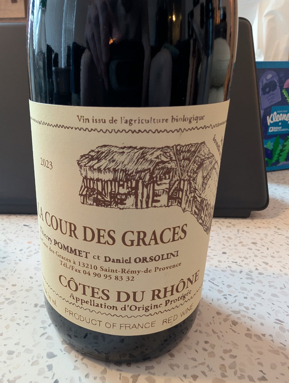 Thierry Pommet et Daniel Orsolini La Cour des Graces bottle