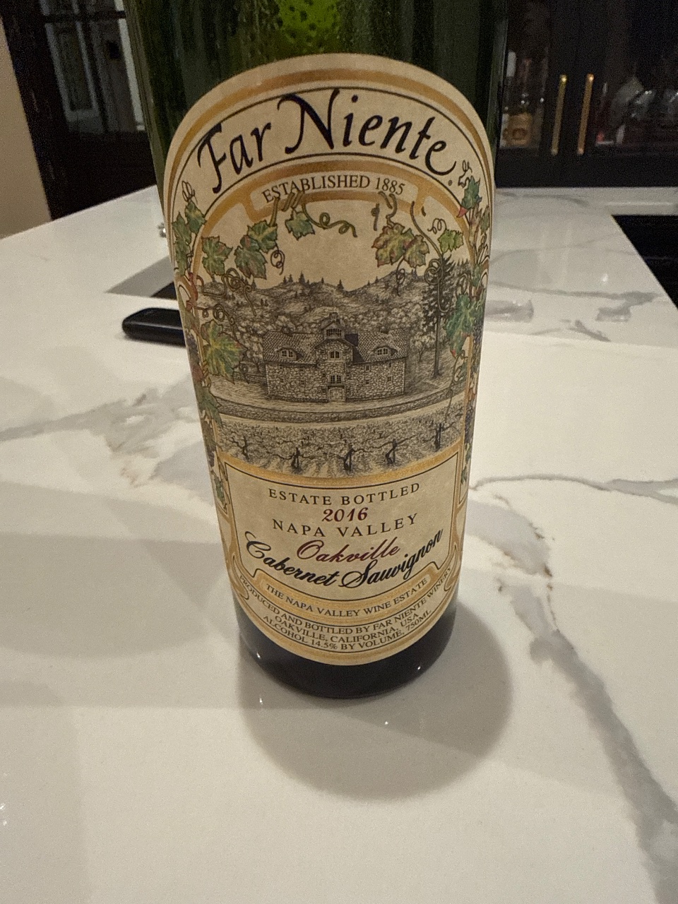 Far Niente Oakville Cabernet Sauvignon Estate Bottled bottle label