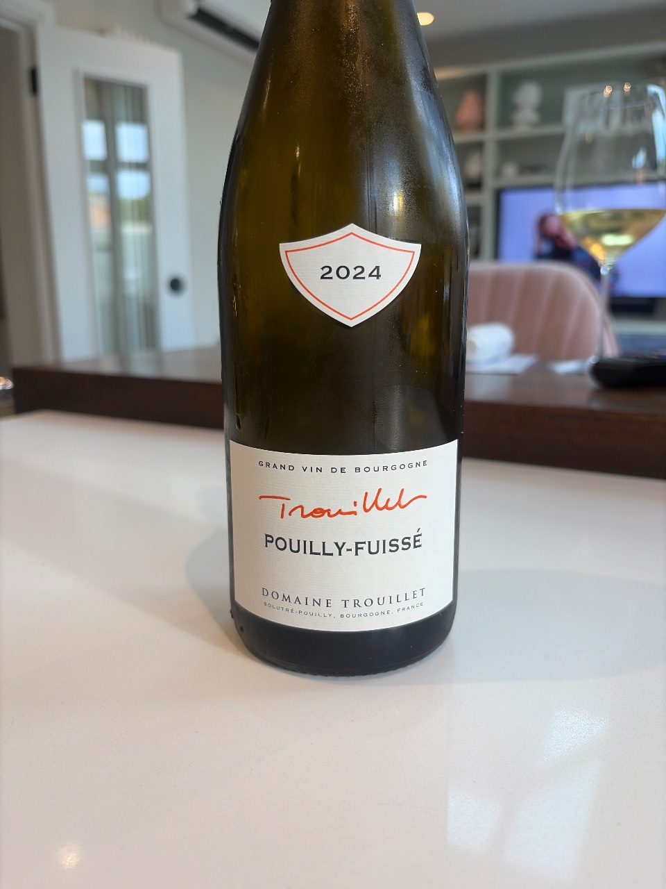Domaine Trouillet Pouilly-Fuissé bottle label