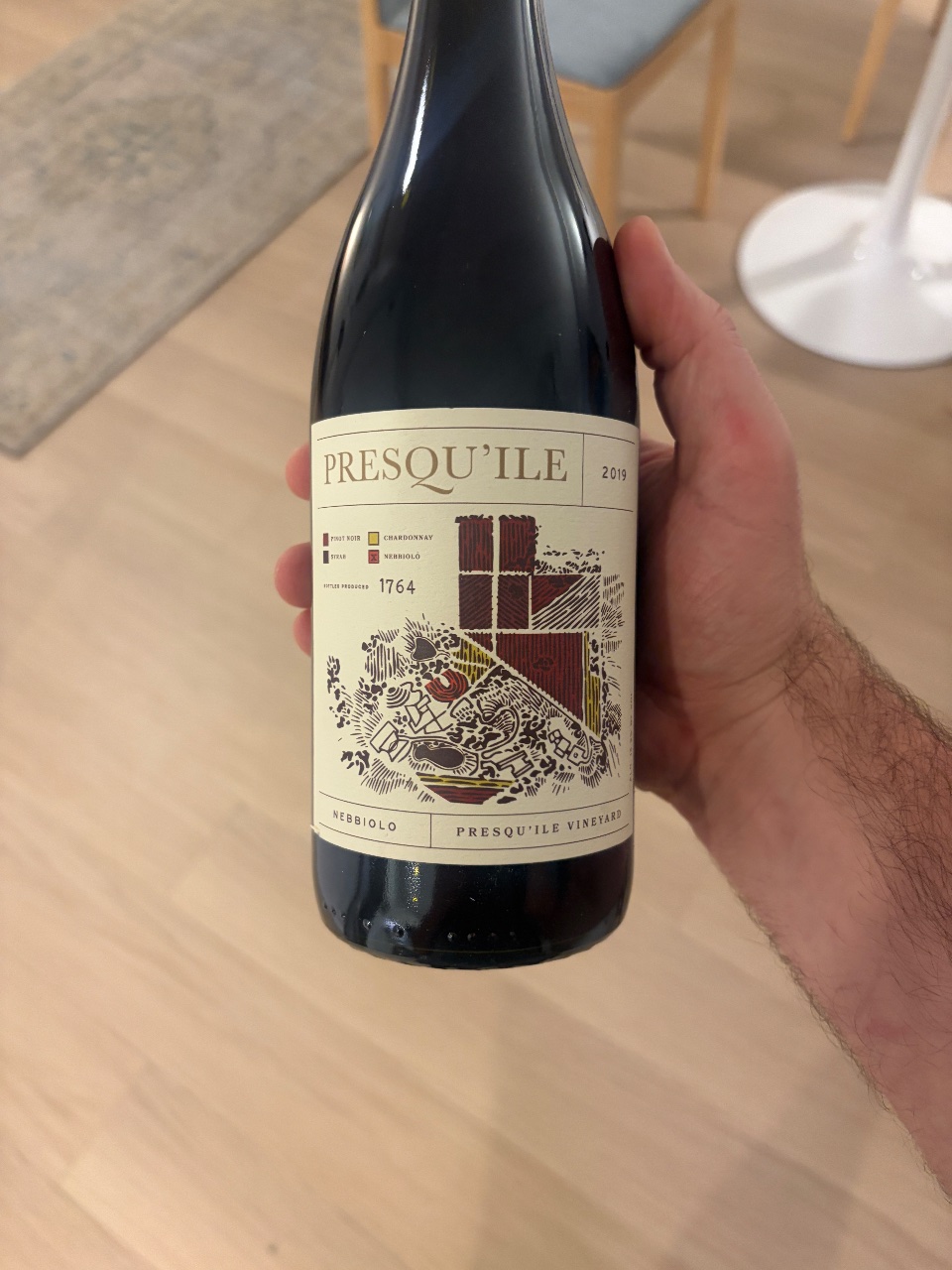 Presqu'ile Presqu'ile Vineyard Nebbiolo bottle label
