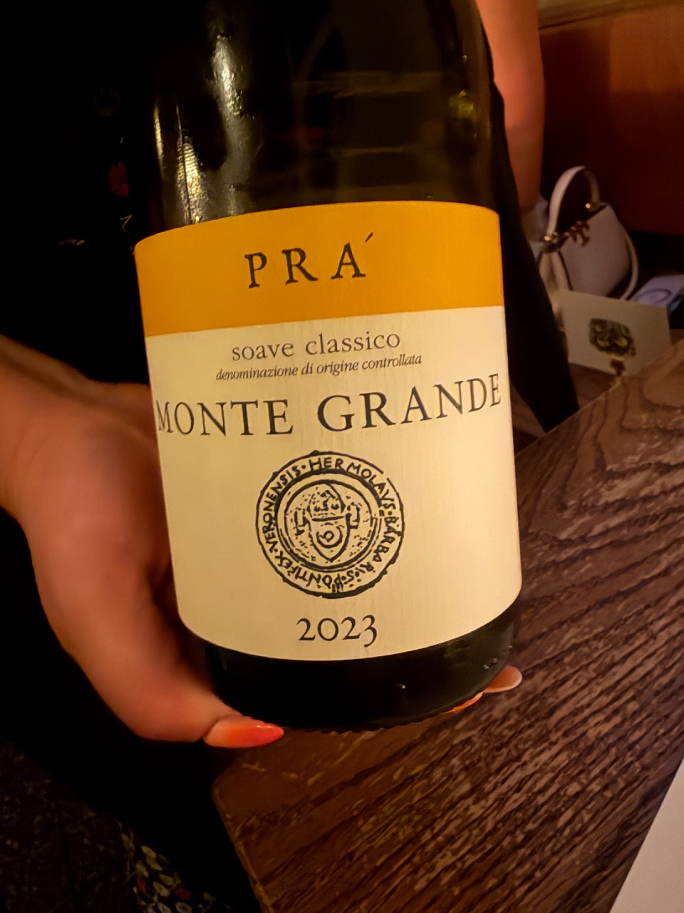 Pra Monte Grande bottle label