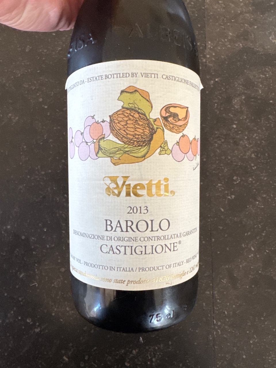 Vietti Barolo Castiglione bottle
