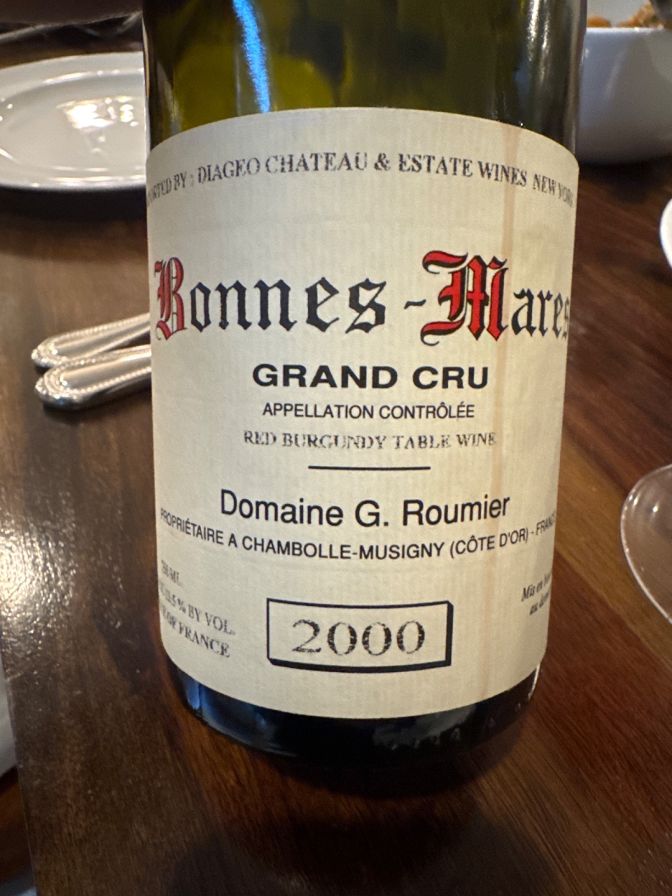 Domaine G. Roumier Bonnes-Mares Grand Cru bottle