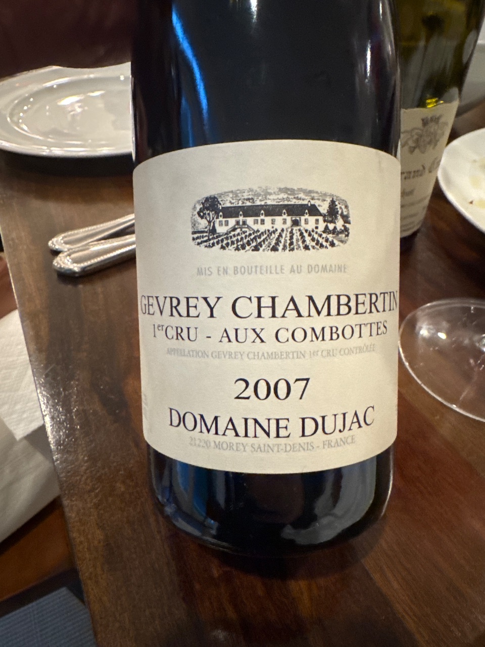 Domaine Dujac Gevrey Chambertin 1er Cru - Aux Combottes bottle label