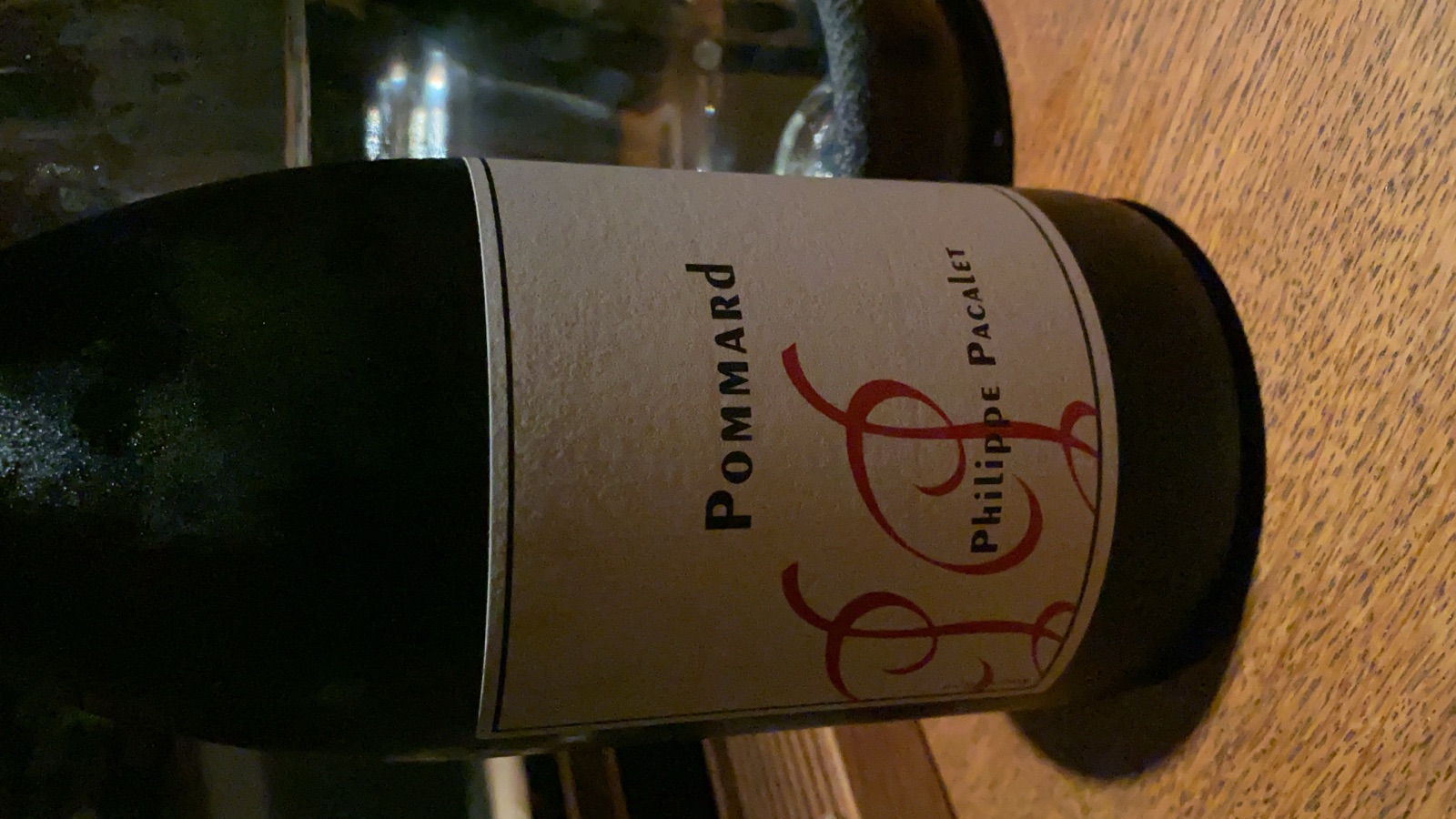 Philippe Pacalet Pommard bottle label