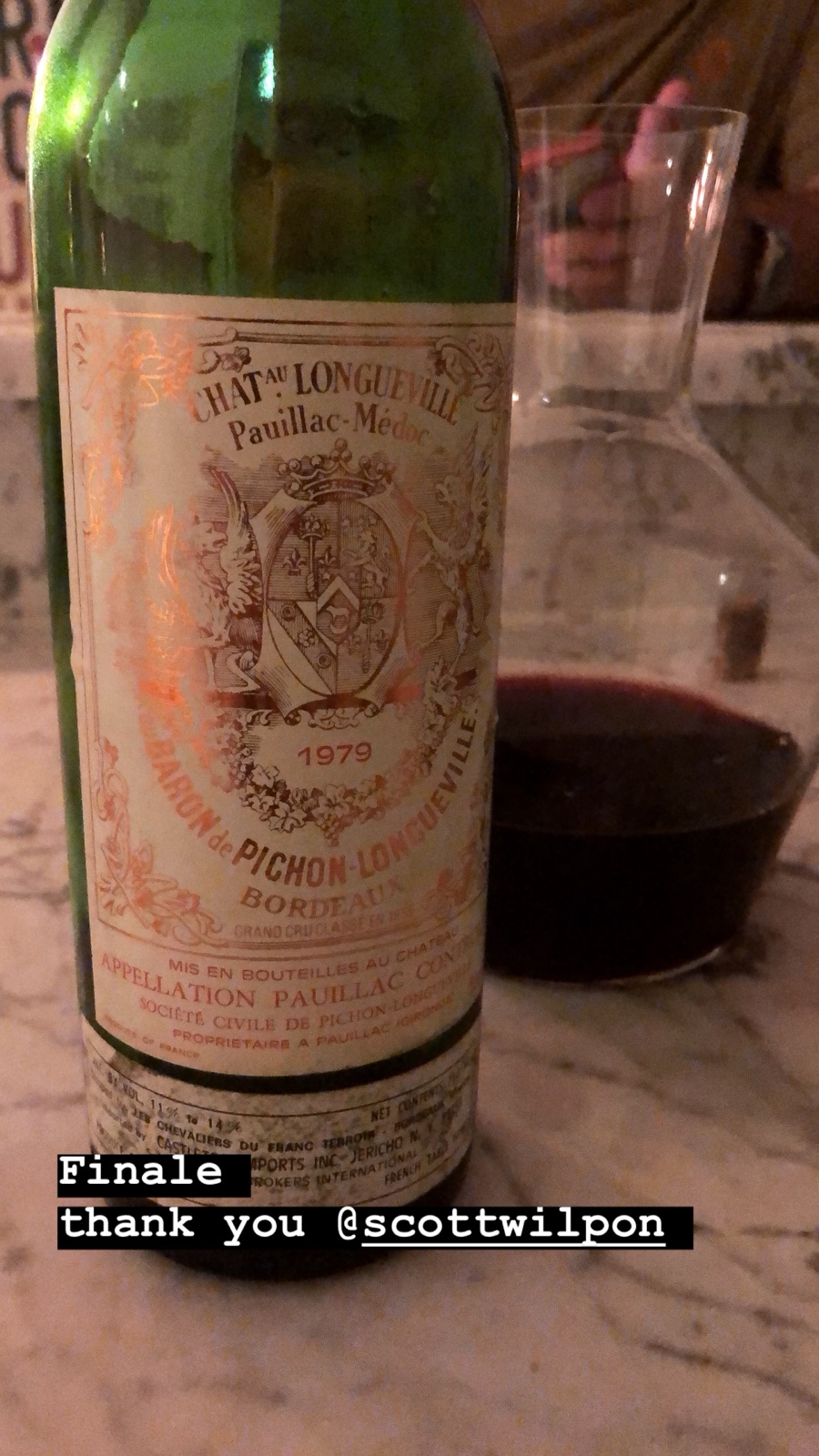 Château Pichon Longueville Baron Château Pichon Longueville Baron bottle label