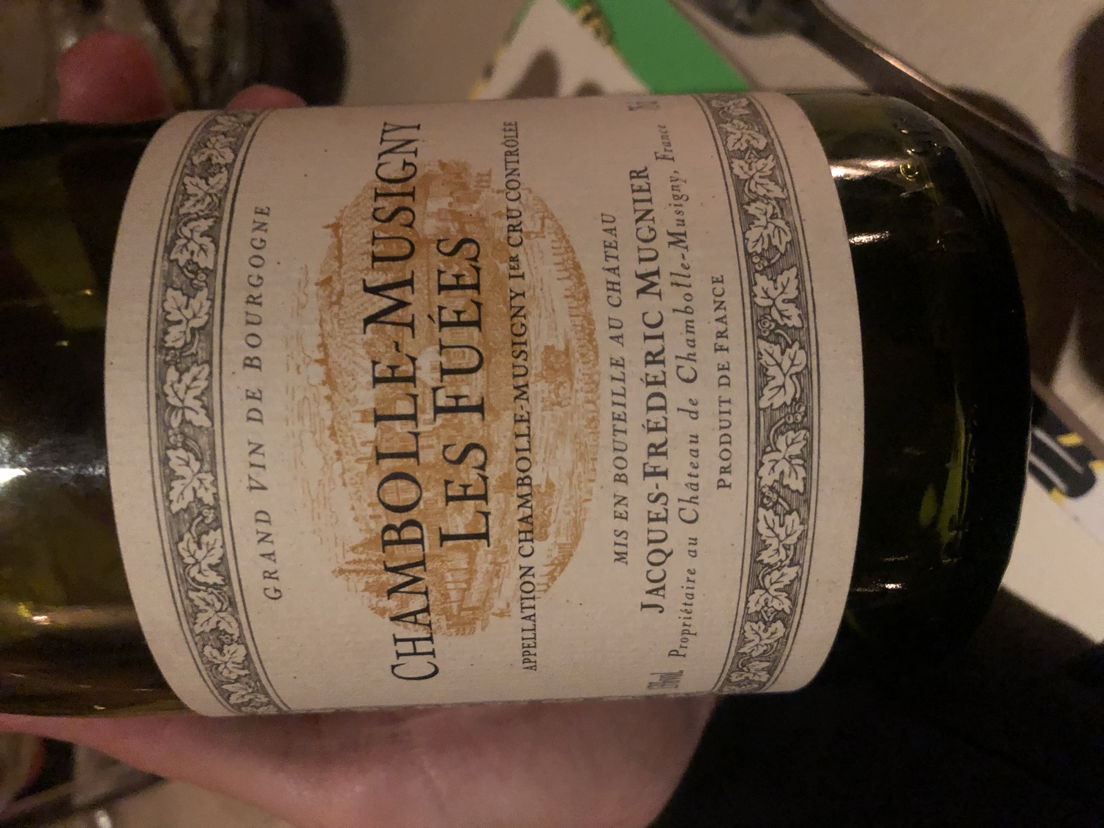 Jacques-Frédéric Mugnier Chambolle-Musigny Les Fuées 1er Cru bottle