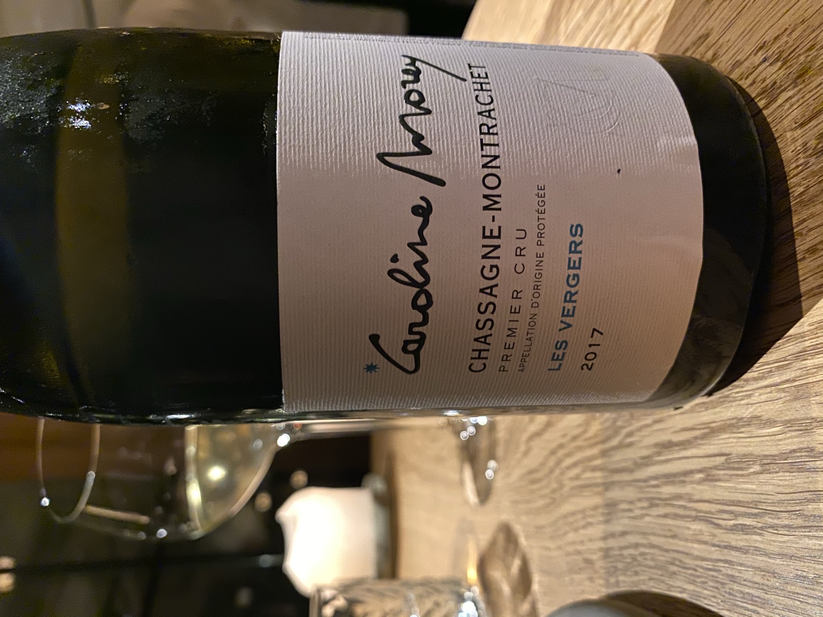 Caroline Morey Chassagne-Montrachet Premier Cru Les Vergers bottle