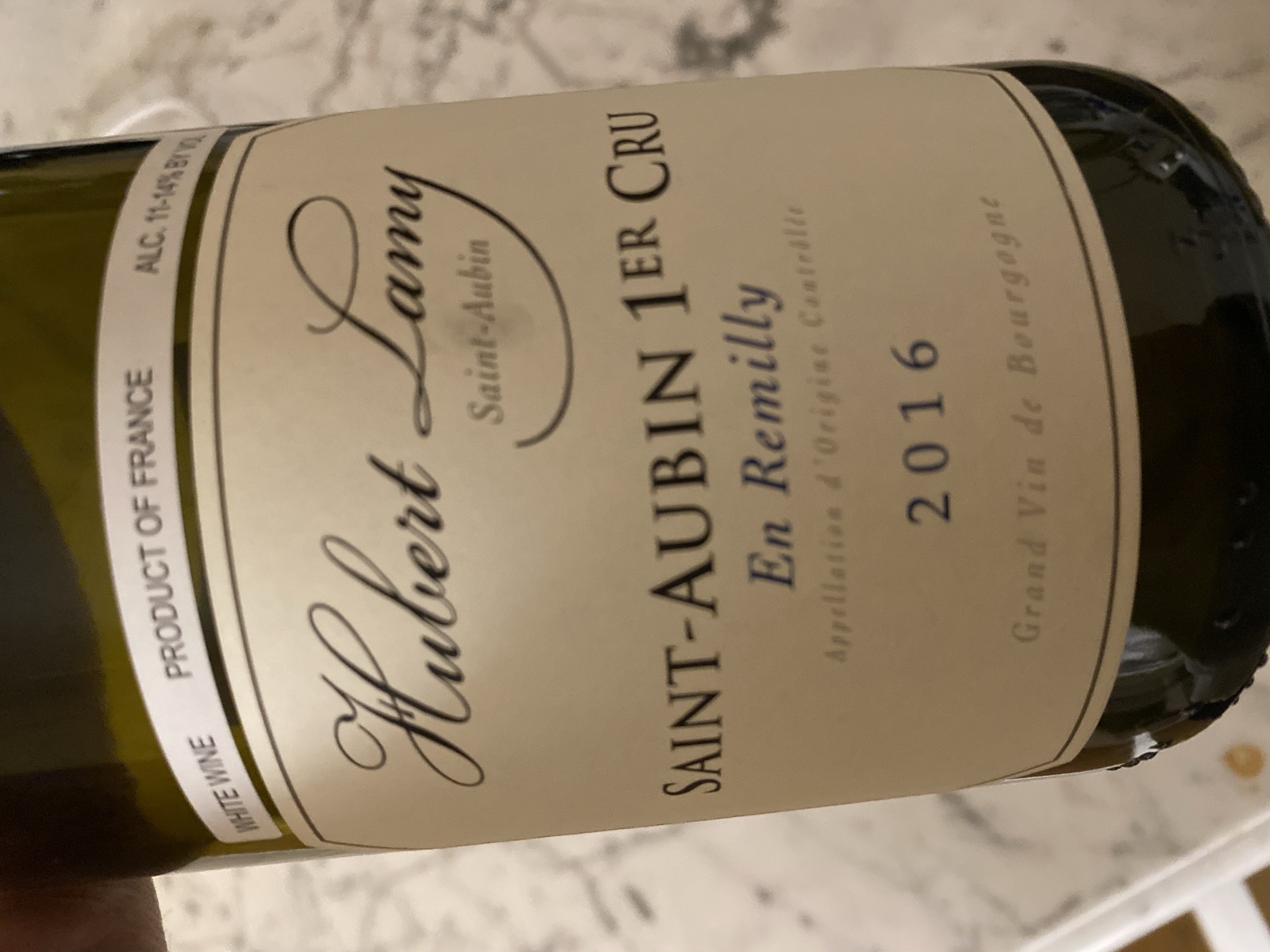 Hubert Lamy Saint-Aubin 1er Cru En Remilly bottle