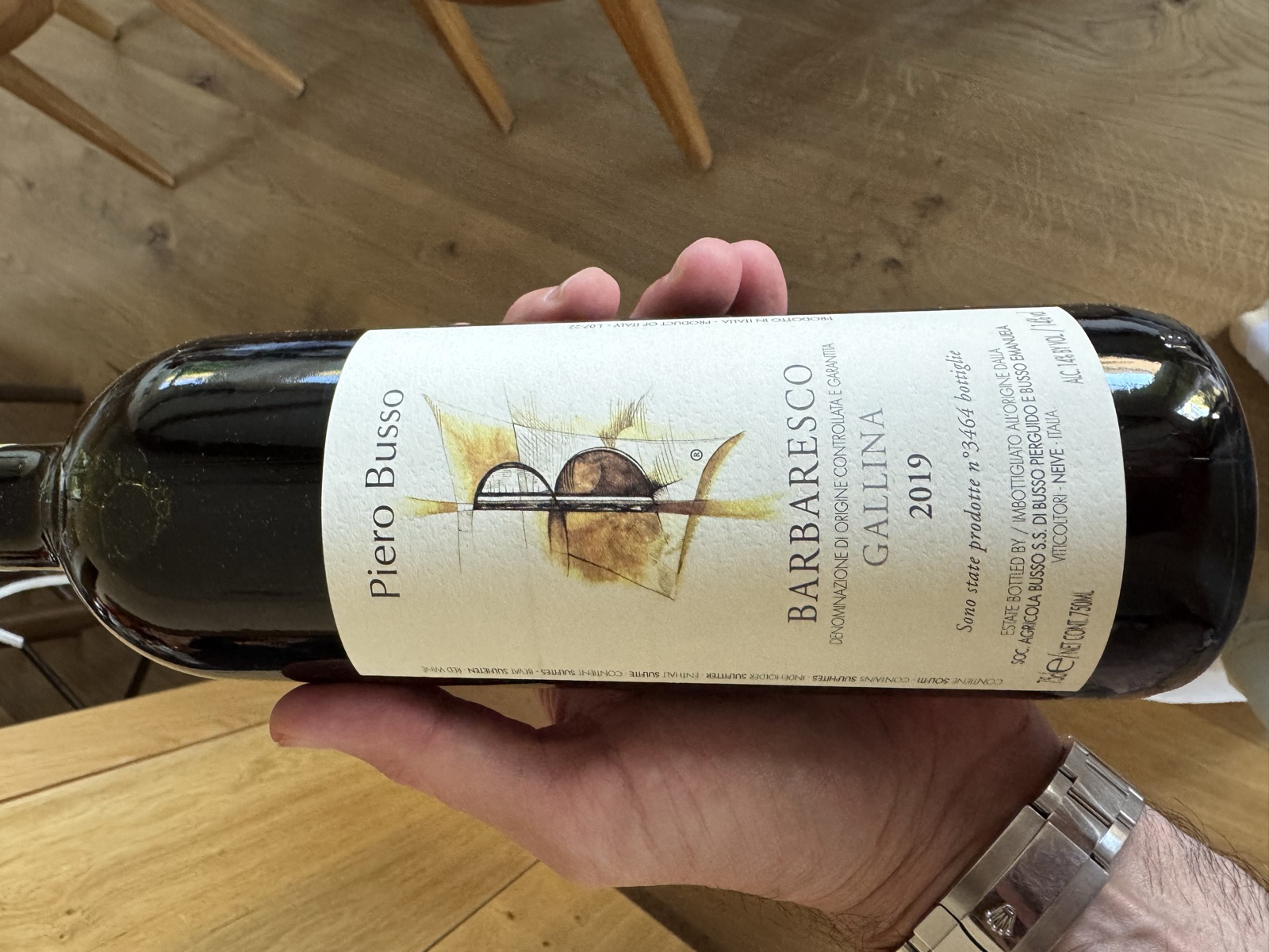 Piero Busso Barbaresco Gallina bottle