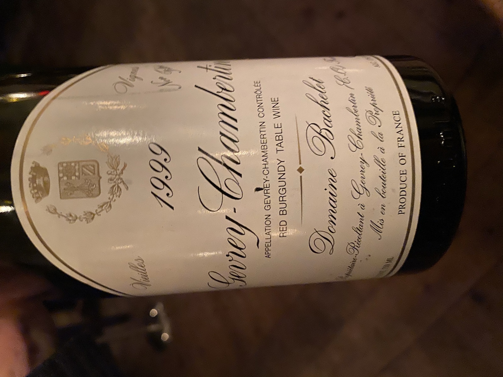 Domaine Bachelet Gevrey-Chambertin Vieilles Vignes bottle label