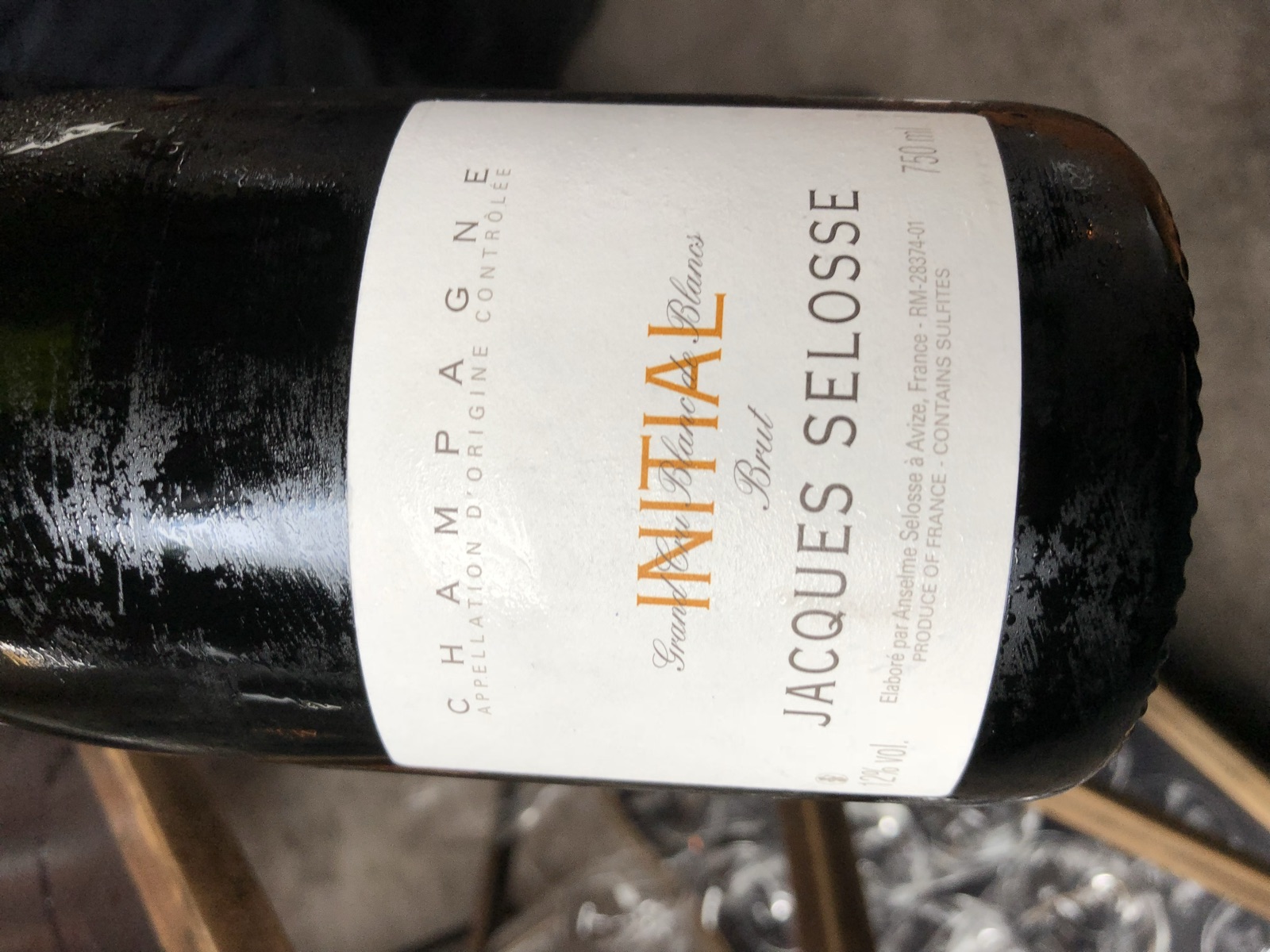 Jacques Selosse Initial Grand Cru Blanc de Blancs Brut bottle