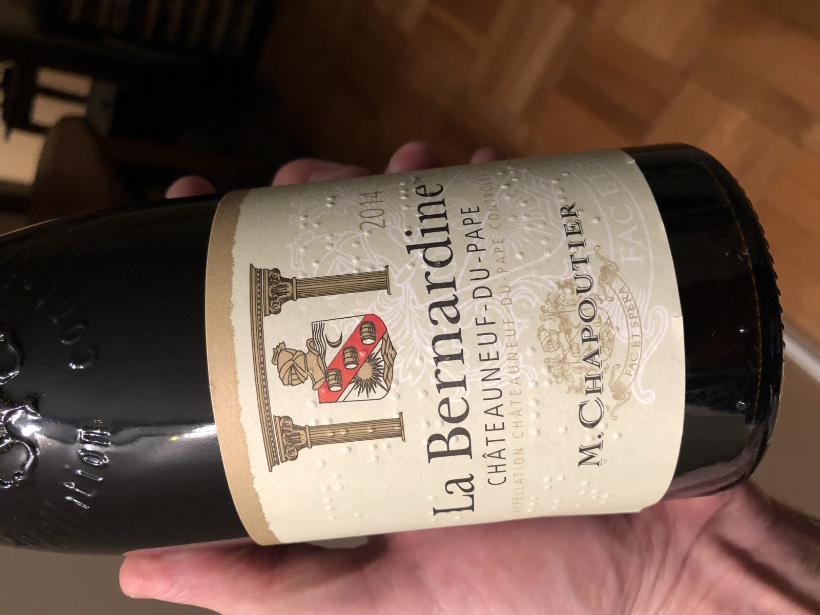 M. Chapoutier La Bernardine Châteauneuf-du-Pape bottle