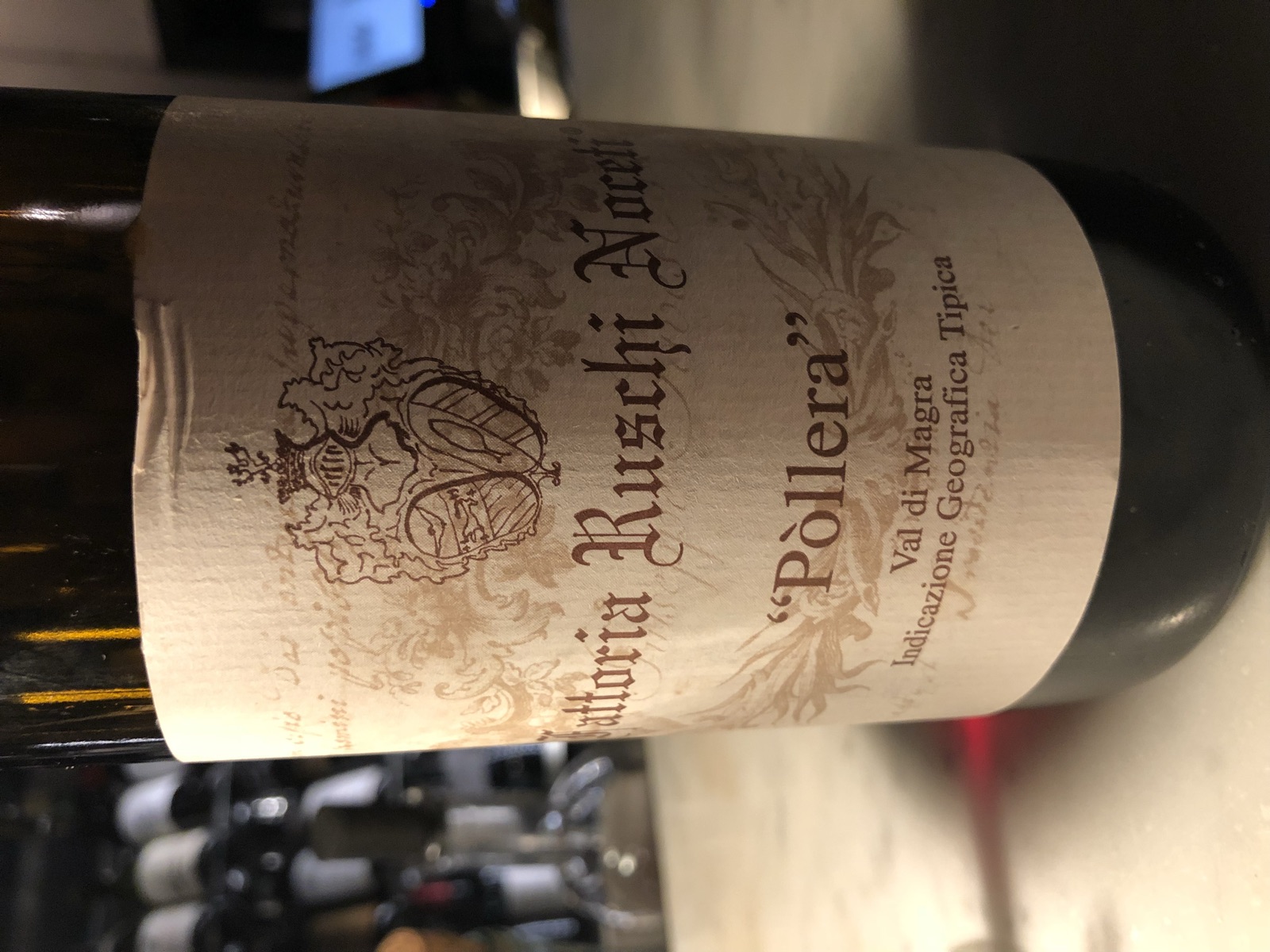 Fattoria Ruschi Noceti Pòllera bottle label