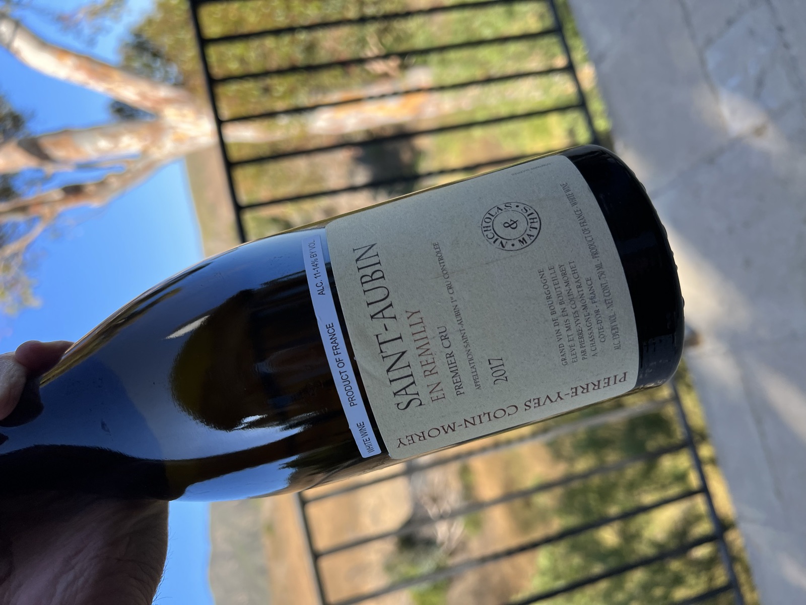 Pierre-Yves Colin-Morey Saint-Aubin En Remilly Premier Cru bottle