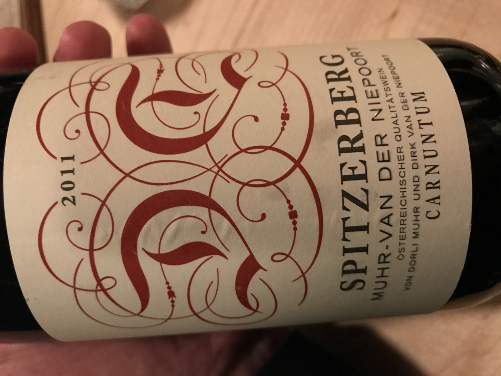 Muhr-van der Niepoort Spitzerberg bottle