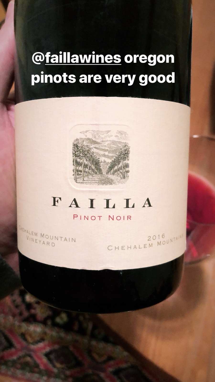 Failla Chehalem Mountain Vineyard Pinot Noir bottle