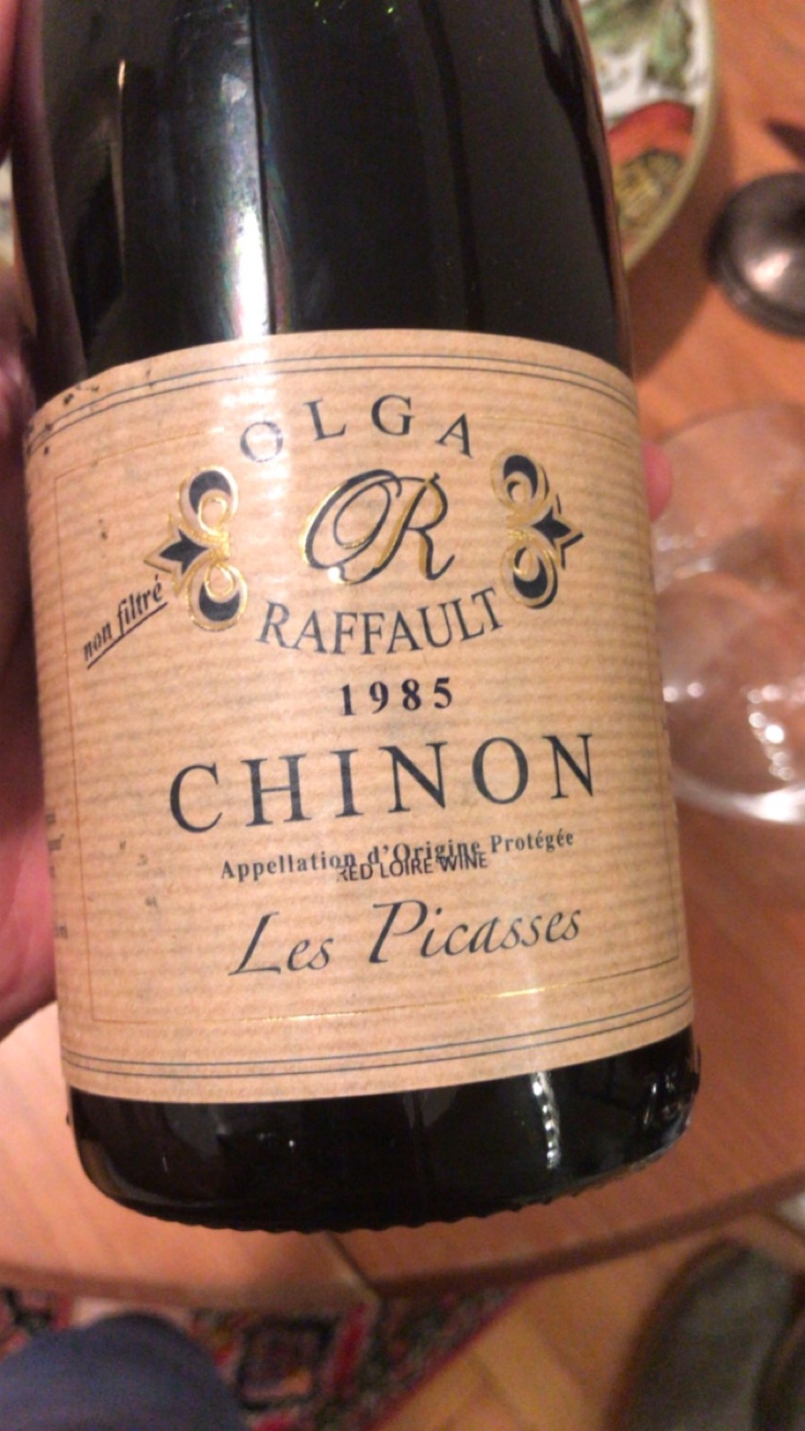 Olga Raffault Chinon Les Picasses bottle