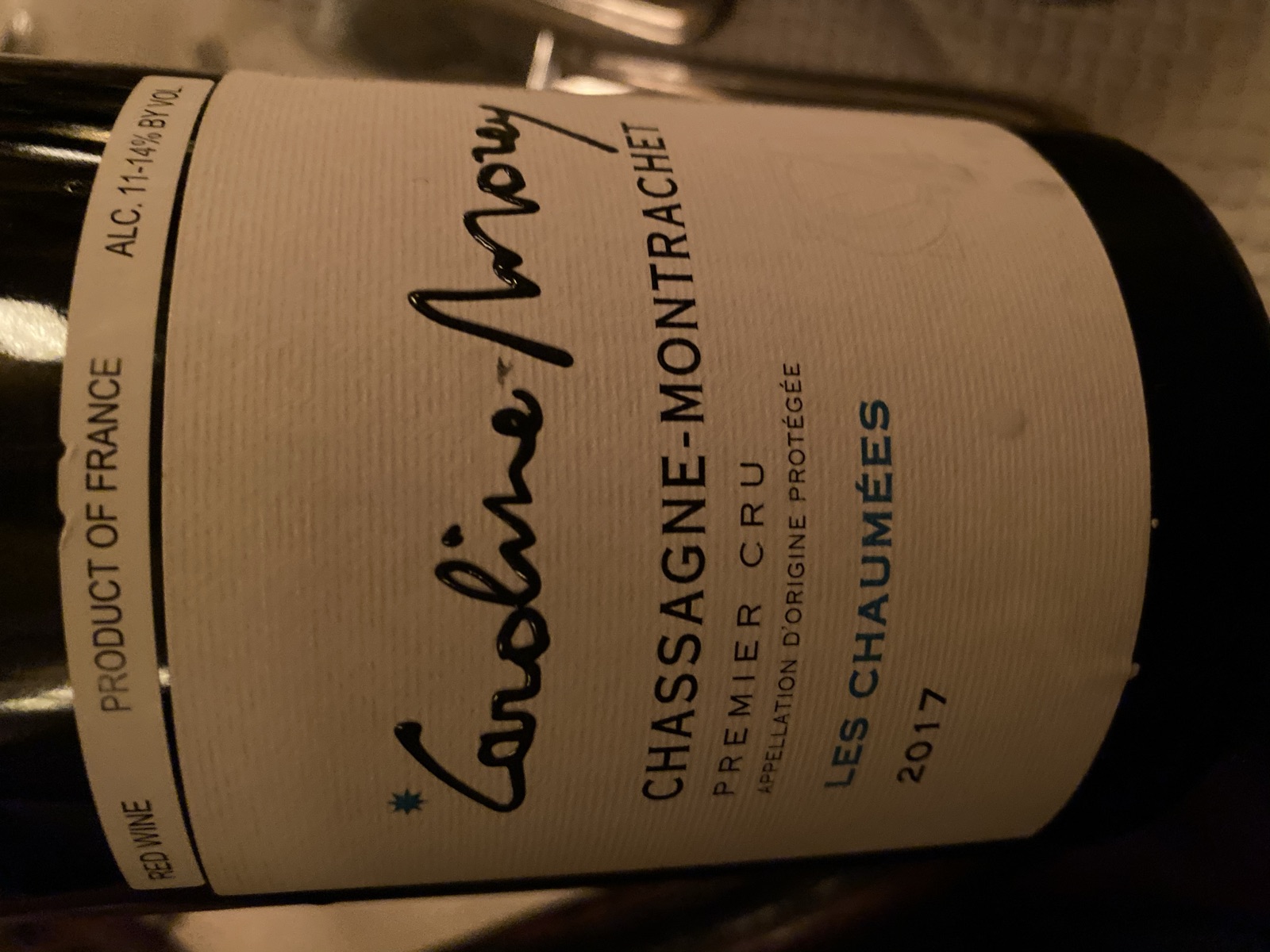 Caroline Morey Chassagne-Montrachet Premier Cru Les Chaumées bottle