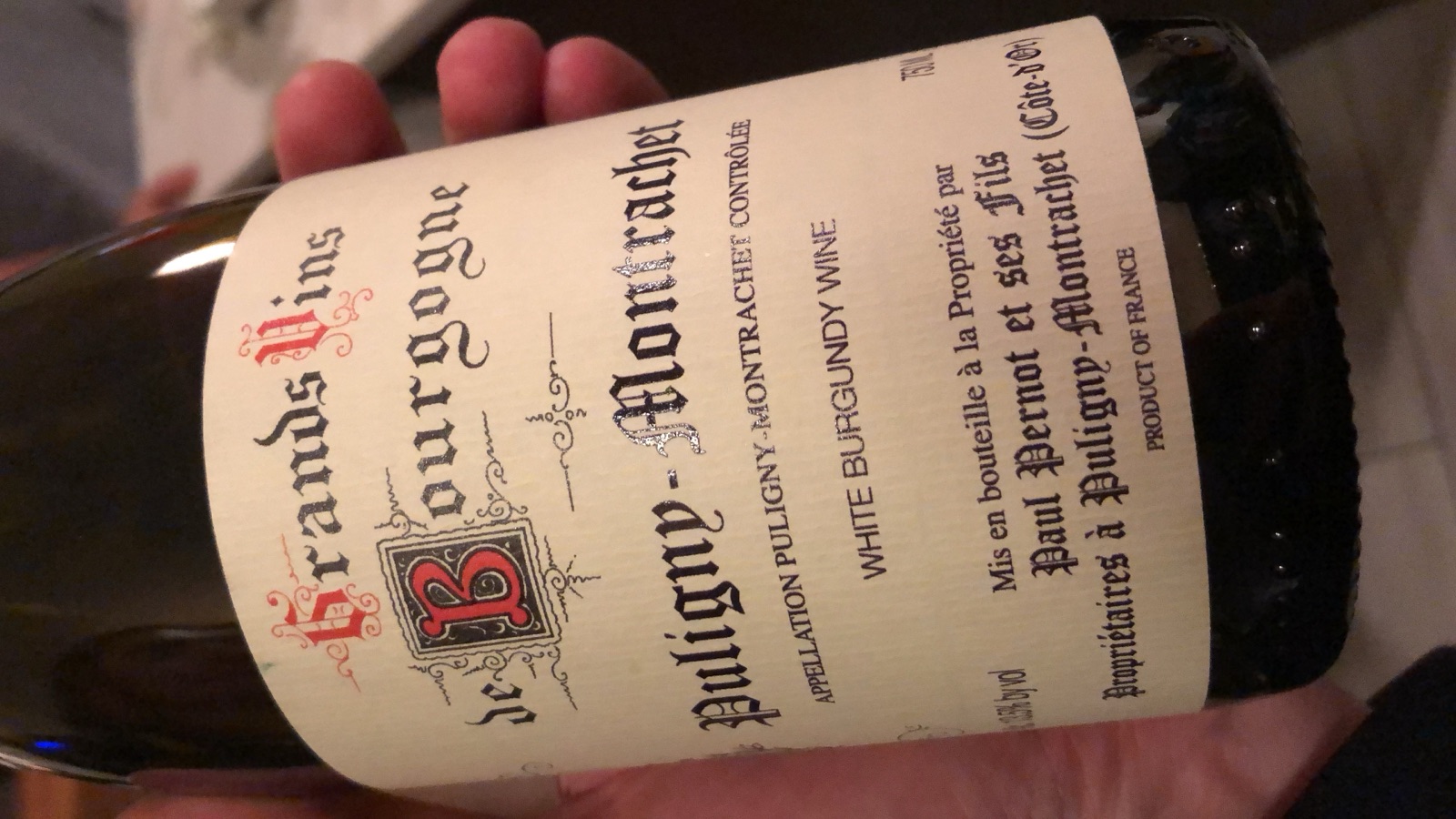 Paul Pernot et ses Fils Puligny-Montrachet bottle