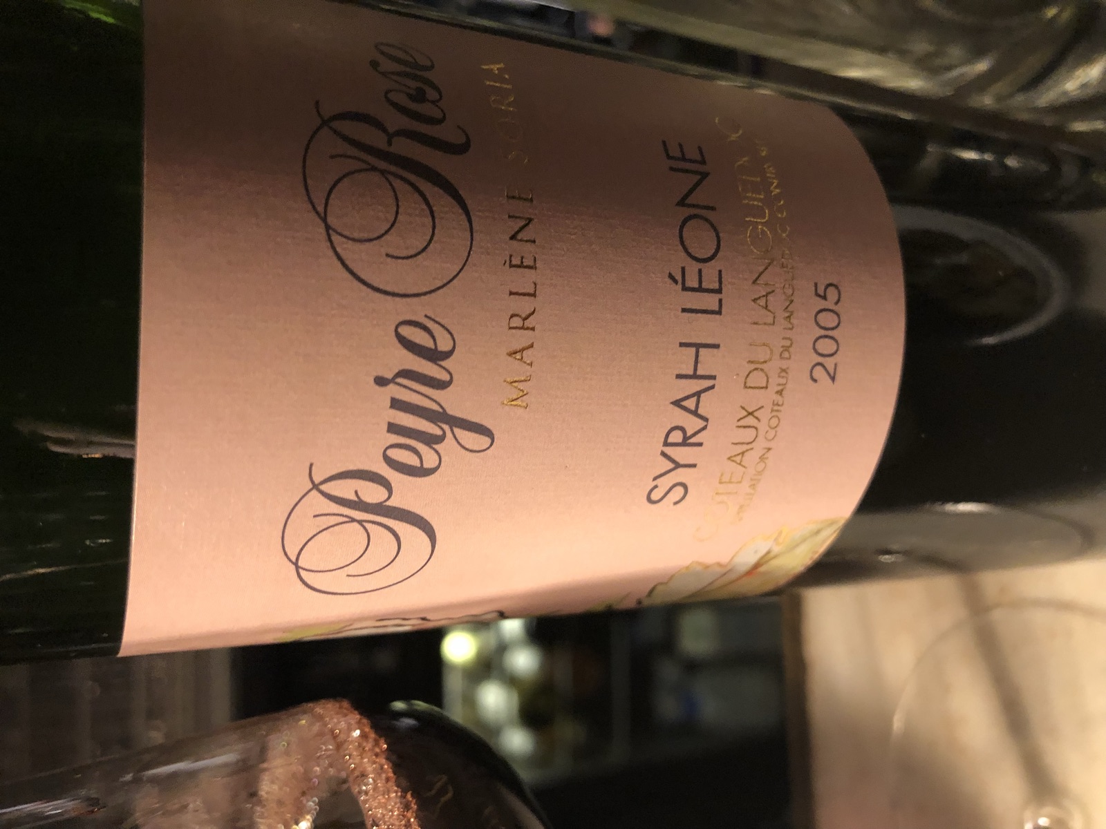 Peyre Rose Syrah Léone bottle