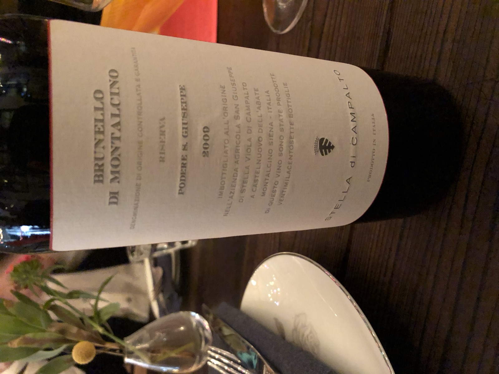 Stella di Campalto Brunello di Montalcino Riserva Podere S. Giuseppe bottle