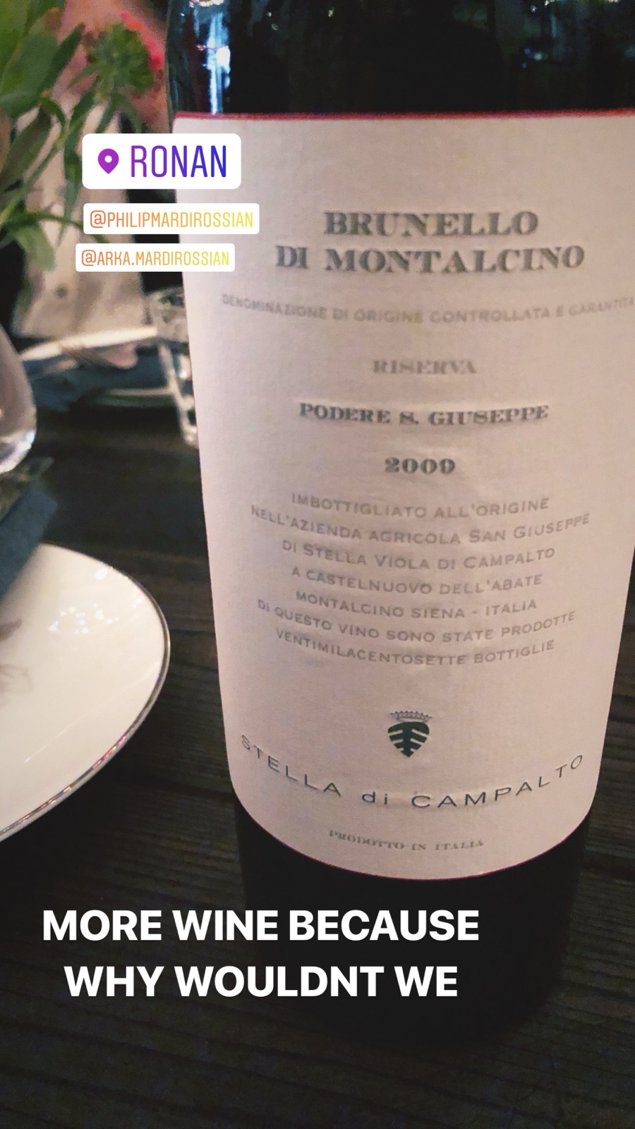 Stella di Campalto Brunello di Montalcino Riserva Podere S. Giuseppe bottle