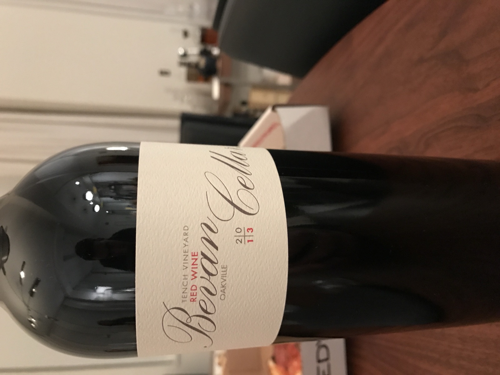 Bevan Cellars Tench Vineyard Red Wine bottle label