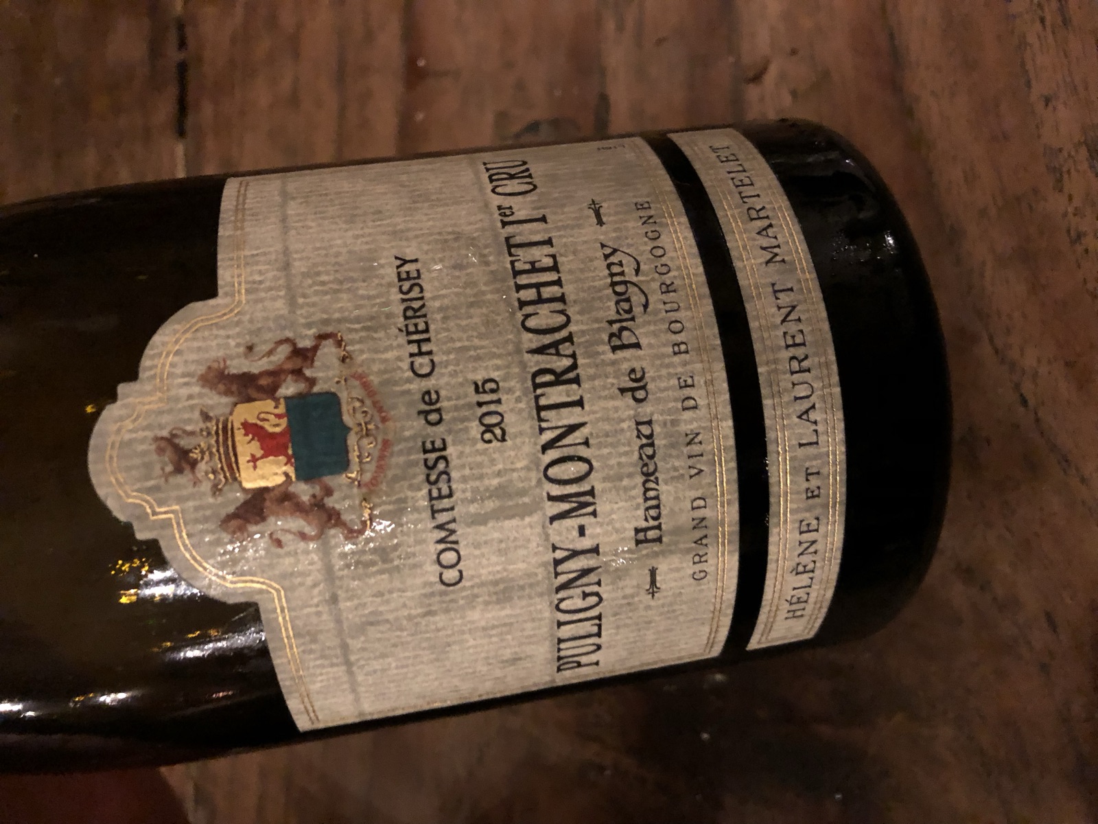 Comtesse de Chérisey Puligny-Montrachet 1er Cru Hameau de Blagny bottle