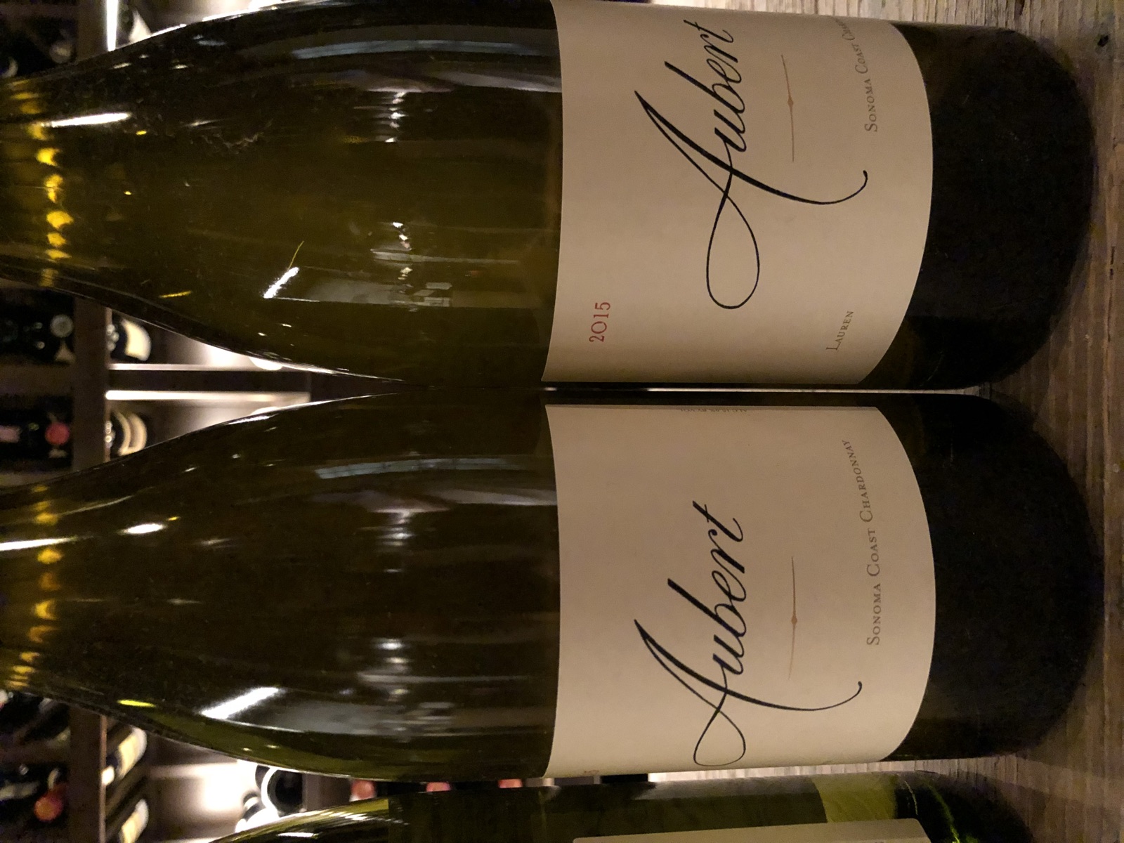 Aubert Lauren Sonoma Coast Chardonnay bottle