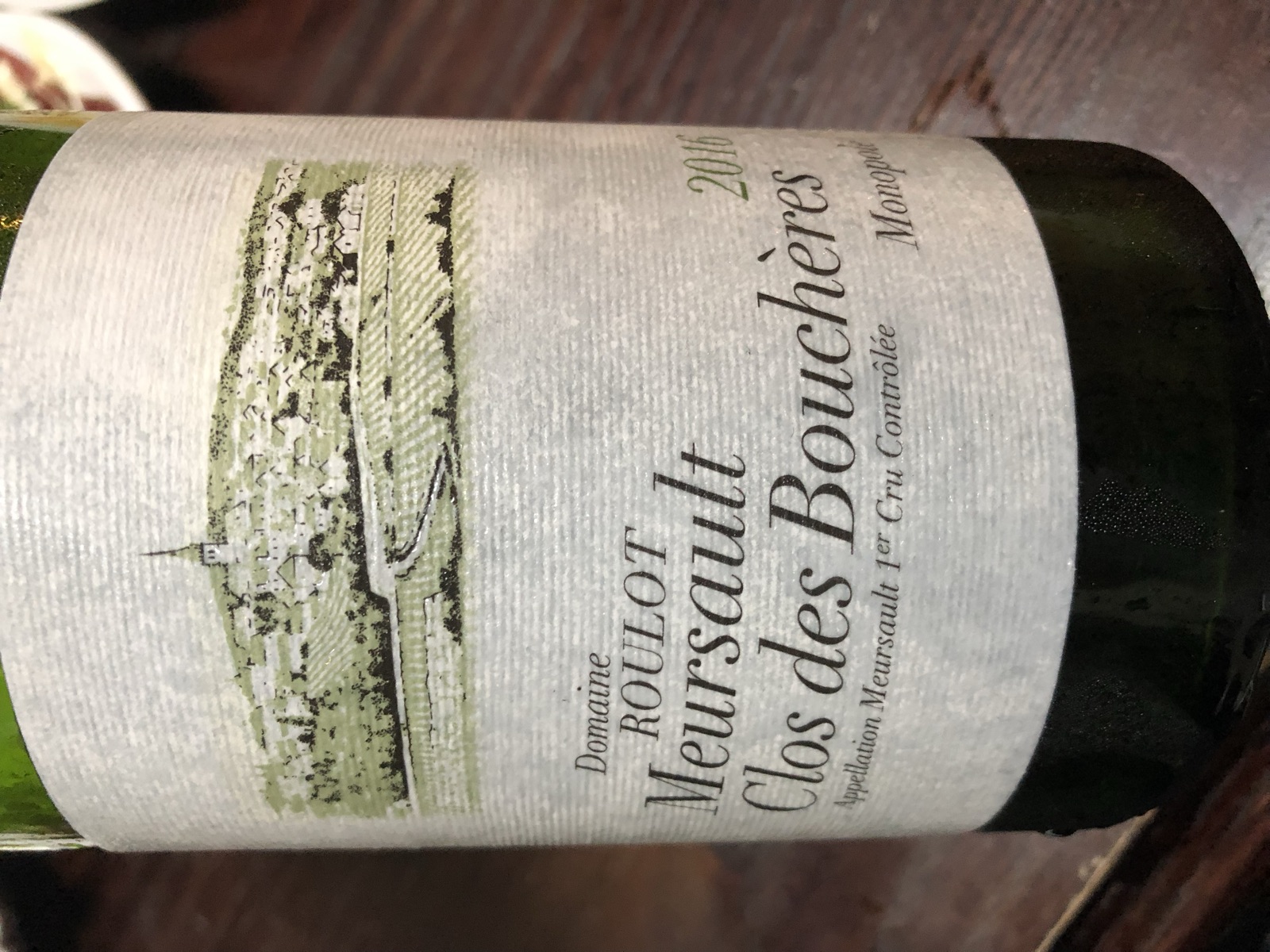 Domaine Roulot Meursault Clos des Bouchères 1er Cru bottle