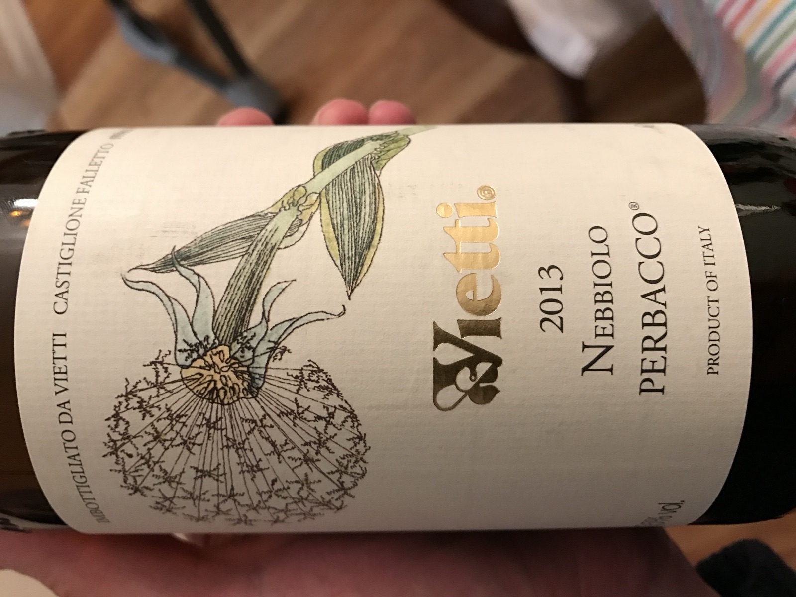 Vietti Perbacco bottle