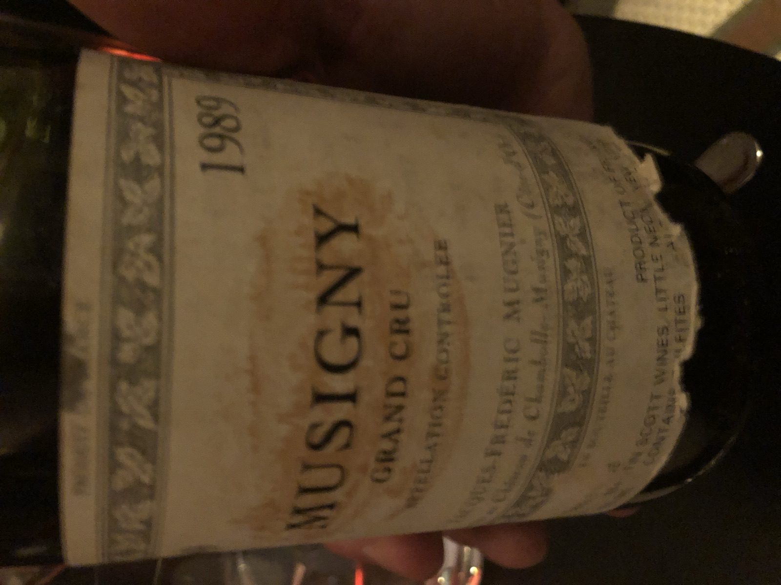 Jacques-Frédéric Mugnier Musigny Grand Cru bottle