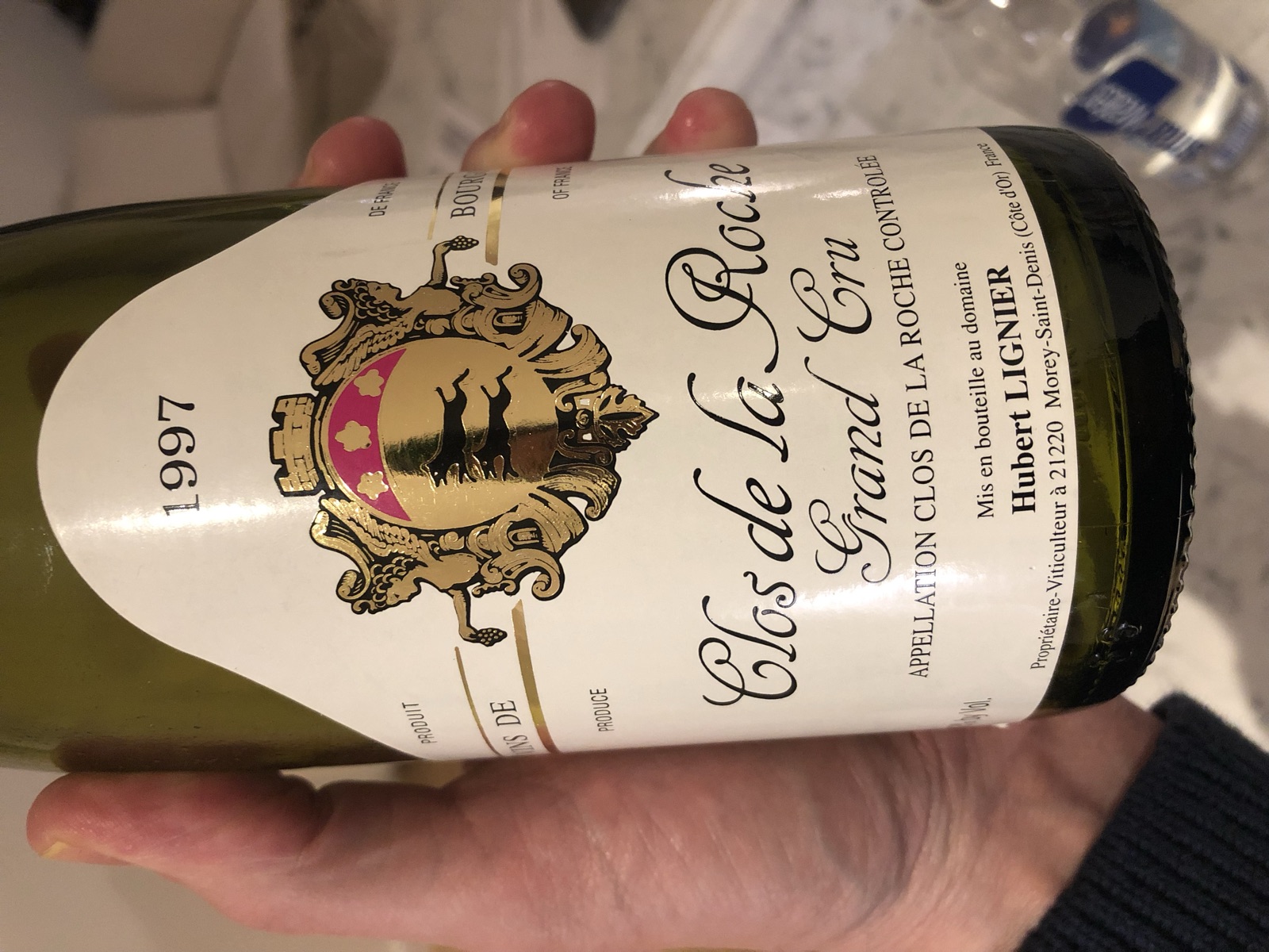 Hubert Lignier Clos de la Roche Grand Cru bottle