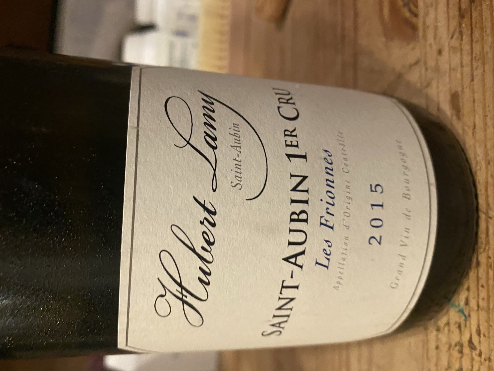 Hubert Lamy Saint-Aubin 1er Cru Les Frionnes bottle