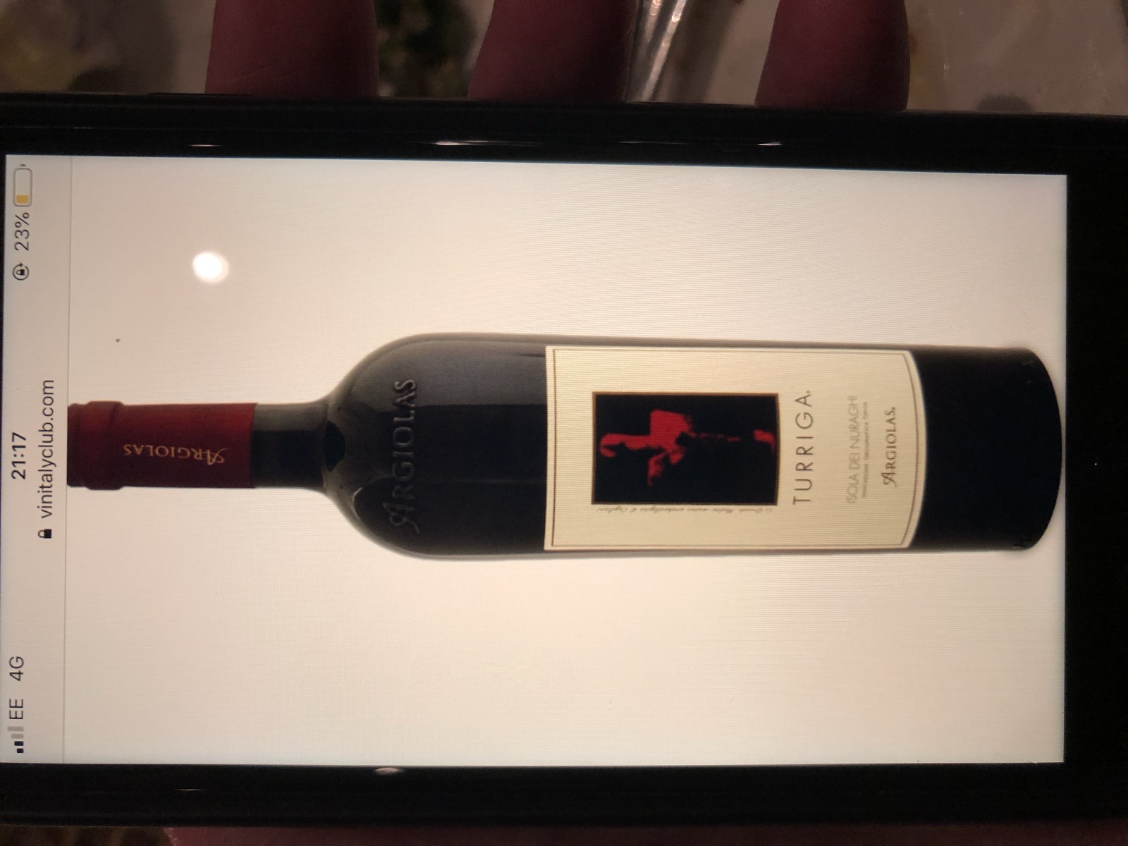 Argiolas Turriga bottle