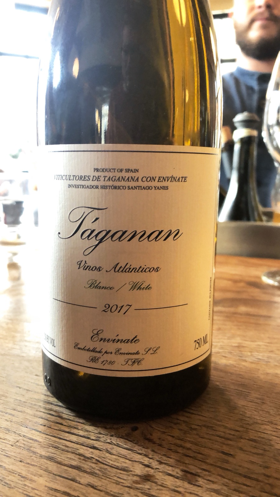 Envínate Táganan Vinos Atlánticos Blanco bottle label